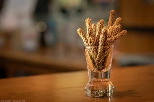 A small botanical arrangement shot for Pink Bench Distilling.