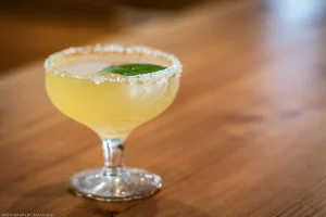 A vodka cocktail, shot for Pink Bench Distilling.